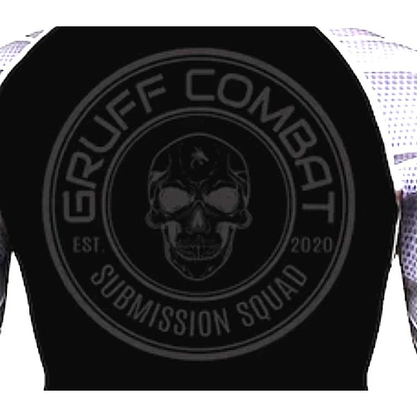 BJJ Rash Guard | MMA Rash Guard | No-Gi | GRUFF COMBAT: Stealth 'Submission Squad' Rashguard (Look Closely!) Gruff Combat