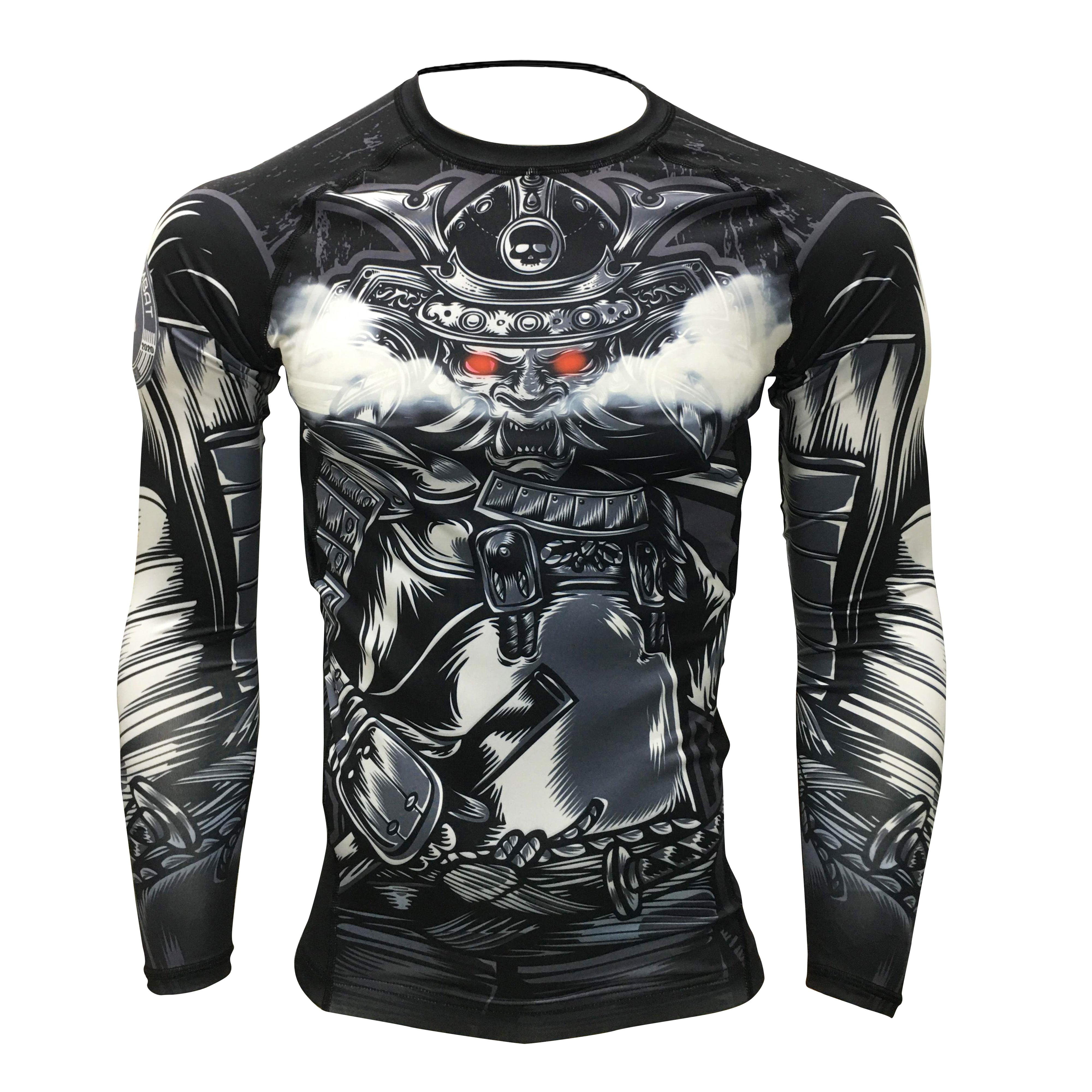 BJJ Rashguard for Men Samurai Rashguard Jiu Jitsu Rashguard Gruff